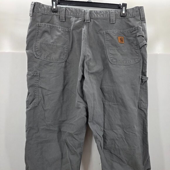 Carhartt Original Dungaree Fit B151 FAT Men's Work Pants Gray 44x30 - Picture 2 of 11